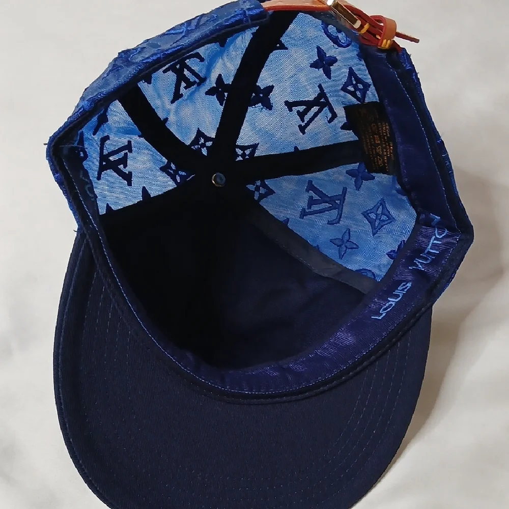 Louis Vuitton Navy and Royal Blue Hat